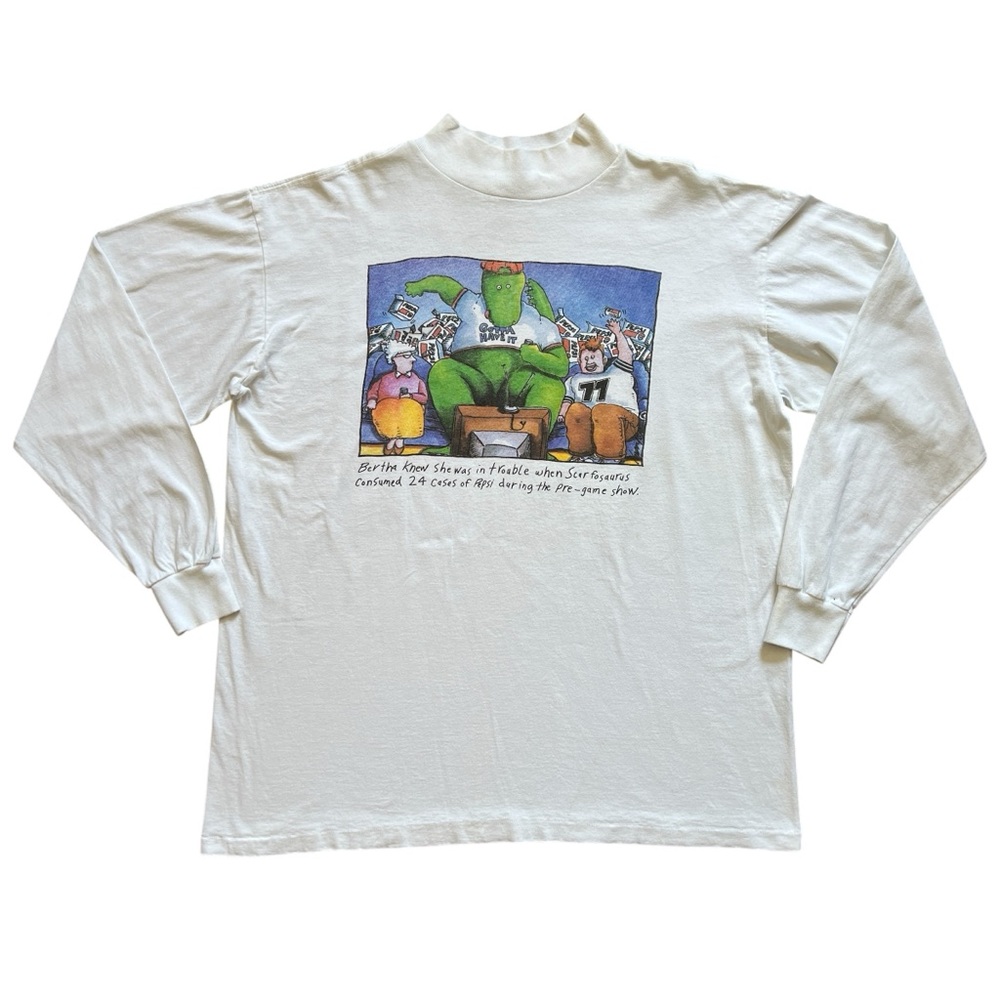 Pepsi Cola Scarfosaurus White Turtle Neck